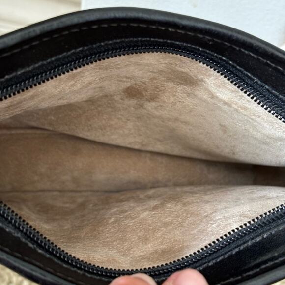 Brahmin Black and Brown Croc Small Crossbody Bag - Picture 5 of 10